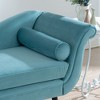 VYNXARIA Classic Sled Design Sofa Chair with Imported Tapered Birch Legs, Ergonomic Curled Edge Pillow,and High-Density Sponge Filling Green - 2 of 4