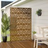 MAYEERTY Star Shaped Brown Galvanized Steel Screen Outdoor and Indoor Divder with Free Standing Decorative for Balcony Patio Room Divider - 3 of 4