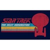 Boy's Star Trek: The Next Generation USS Enterprise Vertical Retro Rainbow Logo T-Shirt - 2 of 4