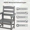 Outdoor Patio Dining Set, Dining Table with Umbrella Hole, 7 Pcs Dining Set with Chairs and Table, Dining Set with Steel Frame-Coolbibila - 4 of 4