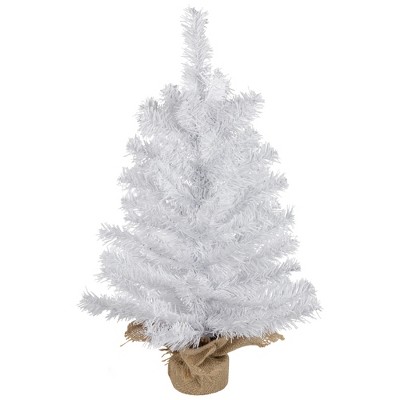 Northlight 2' Unlit Artificial Christmas Tree White Balsam Mini Pine ...