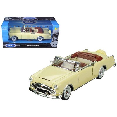 1953 Packard Caribbean Convertible Cream 1/24 Diecast Model Car by Welly