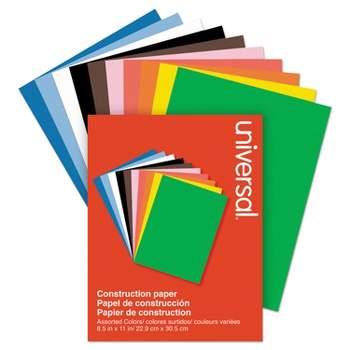 Universal Construction Paper 76 lb 9" x 12" Assorted 200 Sheets/Ream 20900