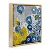 Stupell Industries Blue & Yellow Abstract Poppies Floating Frame Canvas Art - 2 of 4