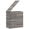 Cushion Box Grey PE rattan 39.4x19.3x40.7 in Cushion Box - 4 of 4