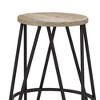 Kendall Metal Barstool with Wood - WyndenHall - 4 of 4