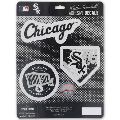 MLB Chicago White Sox Sticker Decal - 3pk