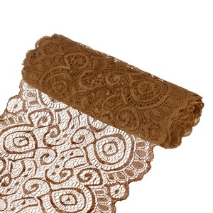 Unique Bargains Elastic Lace Fabric Ribbon Stretchy Trim Pattern for Bridal Wedding 1 Pc - 1 of 4