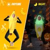 Tailwaggz Glow-in-the-Dark Banana Costume for Adults, Funny Unisex Halloween & Party Outfit - 4 of 4