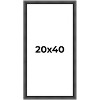PosterPalooza | Panoramic Refined Black Picture Frame - UV Acrylic, Foam Board Backing, Hanging Hardware - 2 of 4