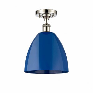 Plymouth Dome - 1 Light Semi-Flush Mount In Industrial Style-12.88 Inches Tall and 9 Inches Wide - 1 of 1