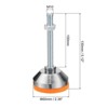 Unique Bargains Carbon Steel Non-Skid Adjustable Furniture Table Feet Leveling Feet - 2 of 4