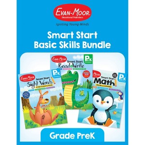 Evan-Moor Educational Publishers Smart Start Activity Book Basic Skills Bundle, Grade PreK - 1 of 4