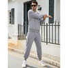 Men's Tracksuits 2 Piece Hooded Athletic Sweatsuit Zip Jogging Sportsuits - 4 of 4
