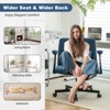 KTMBDW Classic Velvet Padded Mid-Back Height Adjustable Office Computer Desk Chair with Armrest - 2 of 4