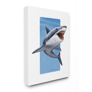 Stupell Industries Great White Shark with Jaws Marine Life - 1 of 4