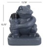 Maggift Animal Umbrella Base, Frog Design Umbrella Base with Adapter, Cute Design, Suitable for Patio, Yard, Poolside, Gray, 14"*13"*15.5" - 2 of 4
