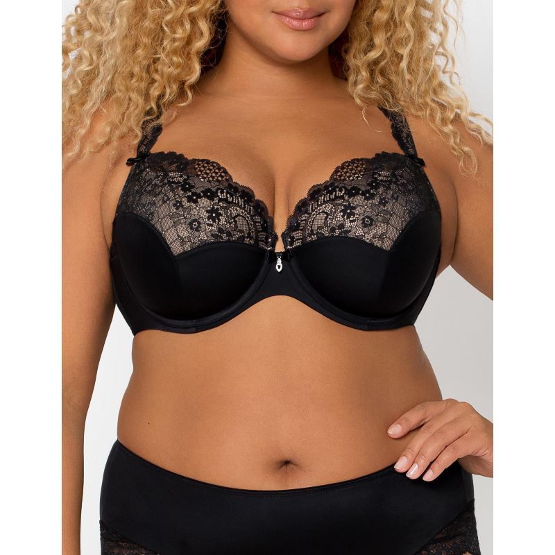 Curvy Couture Tulip Lace Push Up Bra, 6 of 12