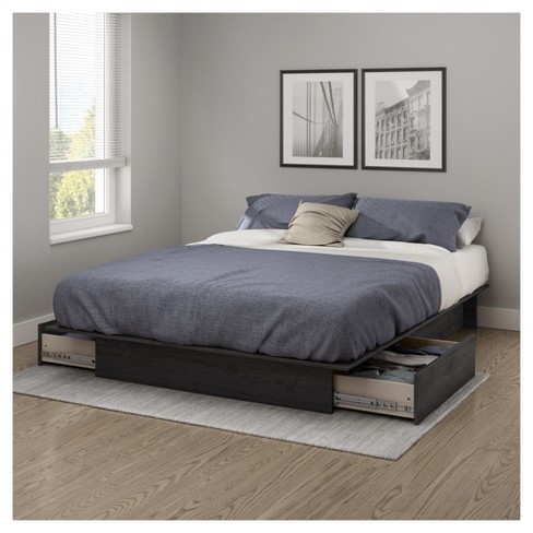 South shore queen store platform bed