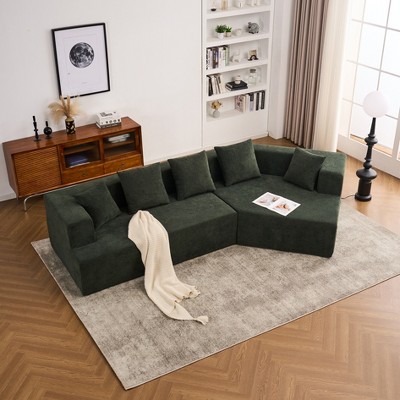 Memory Polyester Couch, No Installation & Easy to Transport, Deep Seat Modern Sofa with Polyester Polyester, Couch for Living Room, Bedroom,Apartment
