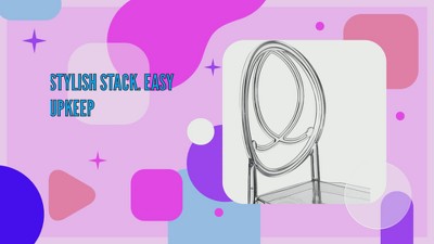 Crystal Clear Acrylic Armless Dining Chair, 36" Height