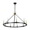 Artcraft Lighting Notting Hill 9 - Light Chandelier in  Black/Brushed Brass - 2 of 4