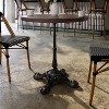 Flash Furniture Commercial 22.75"H Indoor/Outdoor Cast Iron Bistro Table Base in Black - 2 of 4