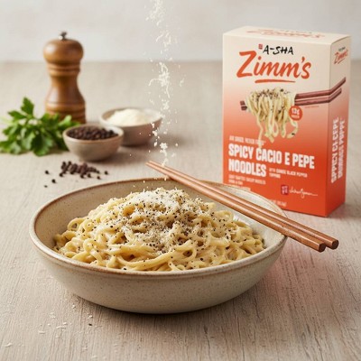 A-Sha Foods USA Zimm's Spicy Cacio E Pepe Noodles - 3.37oz