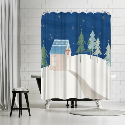 Evening At The Countryside by PI Creative Holiday Collection Shower Curtain - Americanflat