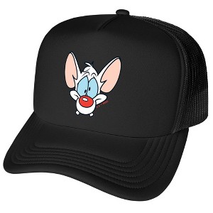 Pinky And The Brain Pinky Head Foam Trucker Cap Black - 1 of 4