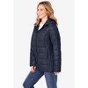 Woman Within Women's Plus Size Packable Puffer Jacket - 4 of 4