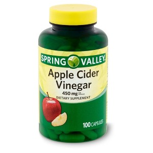 Spring Valley Apple Cider Vinegar Capsules, 450mg, 100 Count - 1 of 4