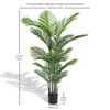 Maggift Artificial Plant Simulate 15 Leaf Flower Boxes Arranged Loose Tail Flooring to Decorate Outdoor Home Planters 2set, Green, 7"*31.5"*63" - 3 of 4