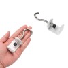 Unique Bargains Space-Saving Design Adjustable Desk Mount Clamp Hooks and Hangers 0.2"-1.4" 4 Pcs - 3 of 4