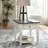 Liberty Furniture,Allyson Park Drawer End Table in Wirebrushed White w/ Charcoal Top - 2 of 2