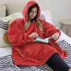 Tirrinia Wearable Blanket Oversized Hoodie for Adults, Patterns Sweatshirt Blanket, as Warm & Funny Gifts for Men Women Girlfriend - 2 of 4