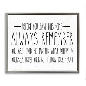 Stupell Industries Follow Your Heart Motivational Quote Casual Phrase, 25" x 31" - 1 of 4
