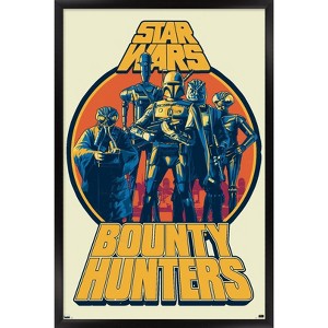 Trends International Star Wars: Bubble Gum Pop - Bounty Hunters Framed Wall Poster Prints - 1 of 4