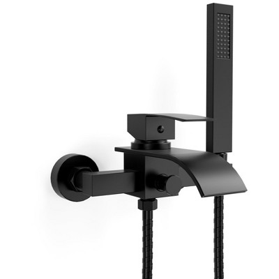 YAWWALK Bathtub Faucet with Handheld Shower - Single Handle