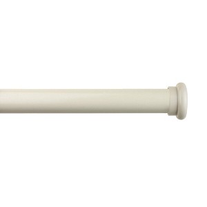 1-inch Diameter Button Adjustable Single Drapery Curtain Rod - 8 Finishes - 1 of 4