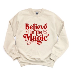 S.W.Smiley Believe in Magic Sparkle - Women's Graphic Sweatshirt - 1 of 4
