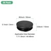 Unique Bargains Durable Plastic Multipurpose Use Mechanical Fasteners 30 Pcs Black - 3 of 4