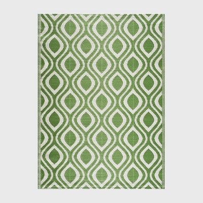 Playa Rug Venice Plastic Rectangle Woven Indoor Outdoor Folded Floor Mat