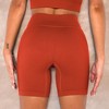 Anna-Kaci Active Women's High-Waisted Seamless Biker Shorts Ribbed Compression Yoga Workout Shorts for Fitness and Running - 3 of 4