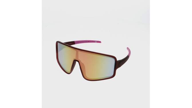Women's Rubberized Plastic Shield Sunglasses - All In Motion™, 5 of 8, play video