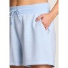 RBX Active Women's Elevated Athleisure Luxe Heathered Fabric All Season Lounge Shorts with Pockets - 3 of 4