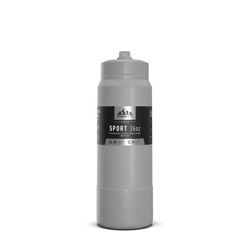Hydrapeak 32oz Insulated Water Bottle With Straw Lid Matching Color Cap And  Rubber Boot Black : Target