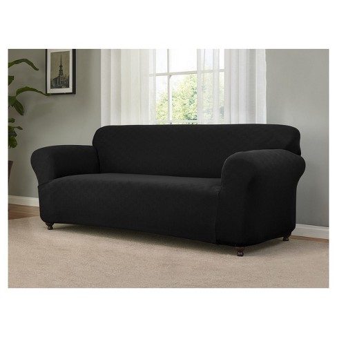 Black Solid Sofa Slipcover Target