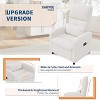 Power Recliner Chair, Ergonomic Linen Single Sofa with Padded Seat & 2 Side Pockets, Adjustable Electric Recliner for Living Room, Bedroom - 4 of 4