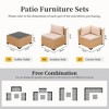 UPHA 7-Piece Rattan Patio Sofa Conversation Set with Cushions - 3 of 4